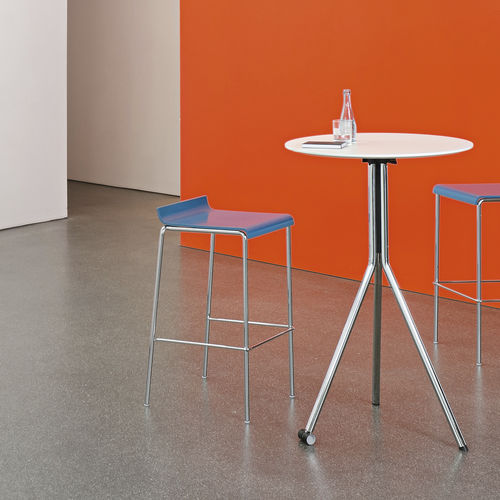 Tabouret de bar contemporain - VERONA 5321 - Brunner GmbH - en cuir / en bois / en HPL