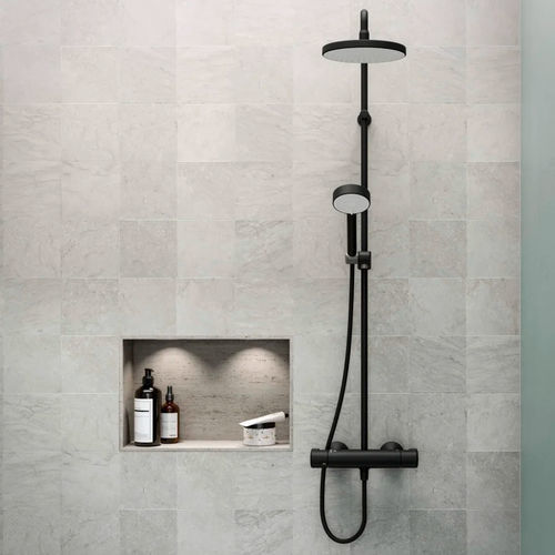 Set de douche mural - HANSAMICRA - HANSA - contemporain / avec douche à main / thermostatique