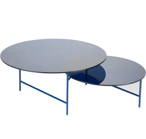 Table basse contemporaine - ZORRO - LA CHANCE - en verre / en marbre / en acier