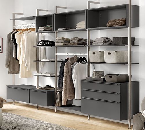 Dressing modulable - Touch (334) - nobilia - mural / contemporain / en chêne