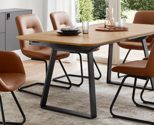 Chaise de salle à manger contemporaine - Swing - nobilia - d'intérieur / en velours / en cuir
