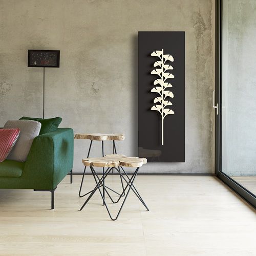 Radiateur électrique - GINKGO - K8 Radiatori - contemporain / en métal / noir