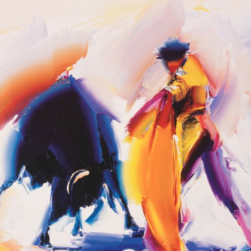 Papier peint contemporain - BULLFIGHT M8606 - WALLS REPUBLIC - vintage / en tissu / tableau de maître