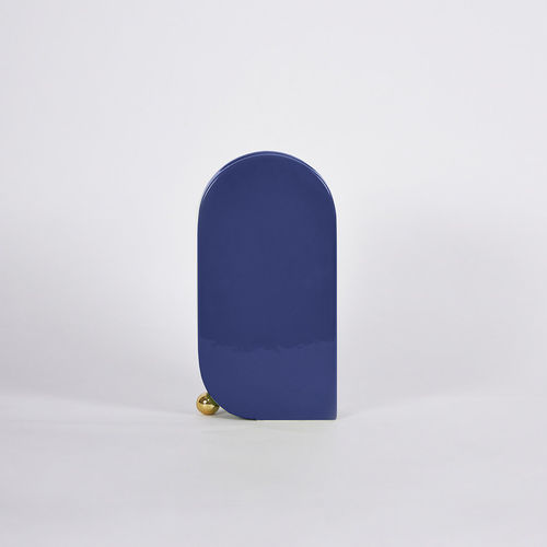 Vase design original - EOS - L - ENO STUDIO - en céramique / bleu