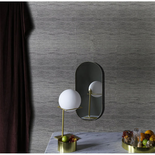 Papier peint contemporain - HORIZON  - ENO STUDIO - à motif / blanc / anthracite