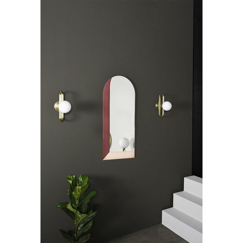 Miroir mural - LINNA - ENO STUDIO - contemporain / blanc / vertical