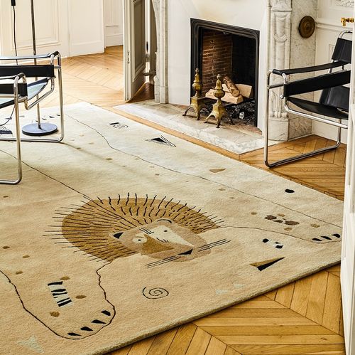 Tapis contemporain - LION  - TOULEMONDE BOCHART - à motif animalier / en laine / rectangulaire