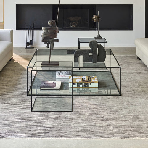 Tapis contemporain - Glam  - TOULEMONDE BOCHART - à rayures / uni / en fibre végétale