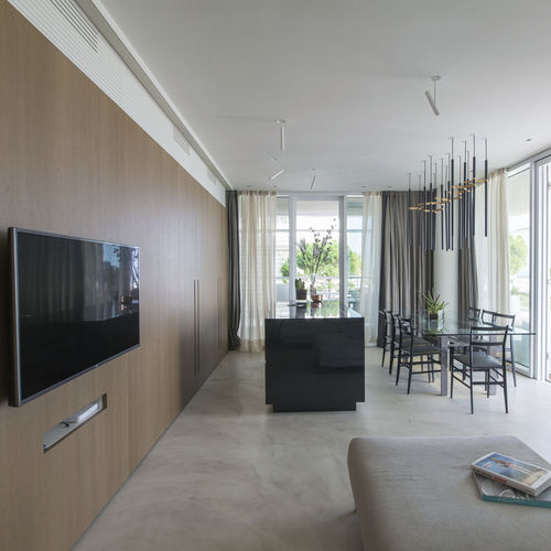 Cuisine contemporaine - D90 &amp; T45EVO - TM Italia - en bois / en pierre / avec îlot