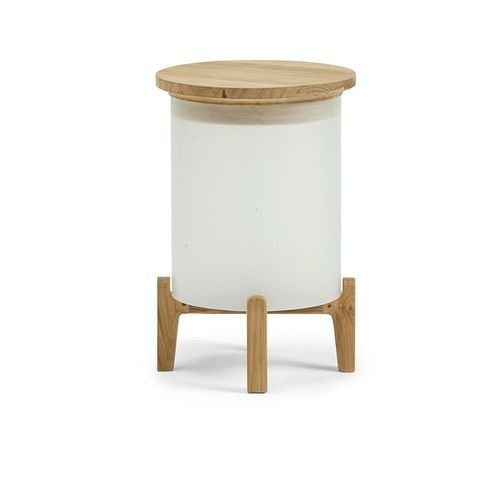 Lampe de table - Shake - Ethimo - en teck / en Plexiglas® / contemporaine