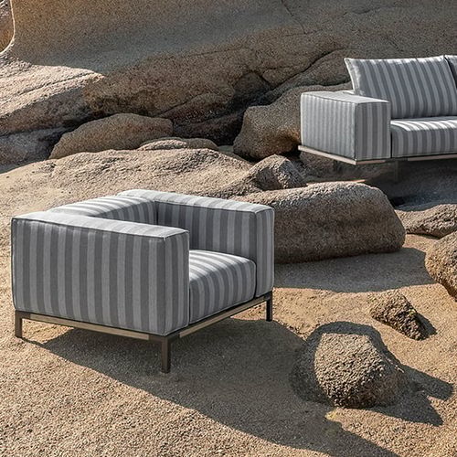 Fauteuil contemporain - Costiera - Ethimo - en polypropylène / en teck / écolabel FSC