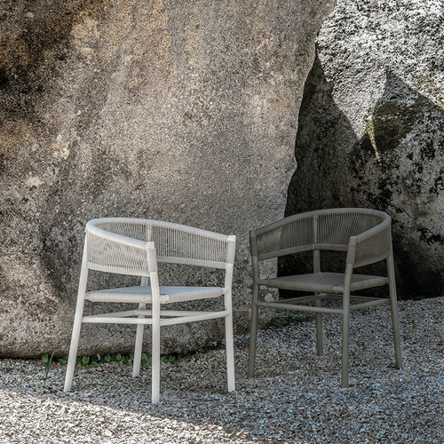 Chaise de salle à manger contemporaine - Kilt - Ethimo - d'extérieur / d'intérieur / en corde