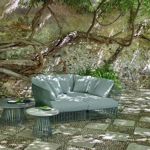 Canapé modulable - Venexia - Ethimo - contemporain / d'extérieur / en tissu acrylique
