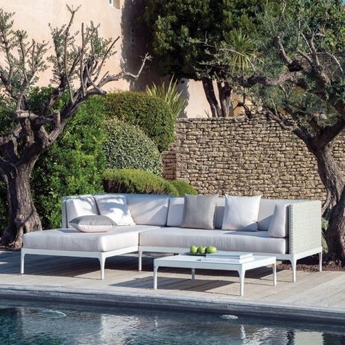 Canapé modulable - Infinity - Ethimo - d'angle / contemporain / de jardin