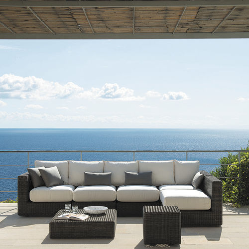 Canapé modulable - Cube - Ethimo - contemporain / de jardin / en tissu acrylique