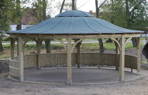 Gazebo pour crèche - MARRAKECH SHELTER - EcoCurves - pour aire de jeux
