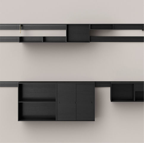 Étagère murale - IL KILOMETRE - karakter - contemporaine / en bois / en aluminium