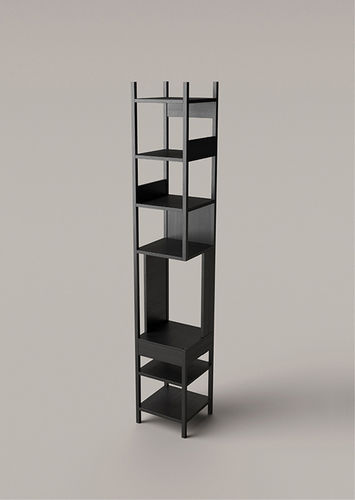 Étagère contemporaine - LUNGAGOLO - karakter - en bois / en acier / par Achille Castiglioni