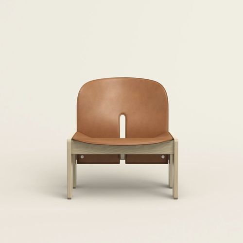Fauteuil contemporain - SCARPA 925 - karakter - en cuir / en bois massif / en frêne