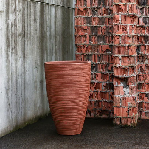 Pot de jardin en terracotta - DALA - DOMANI - rond / résidentiel / gris
