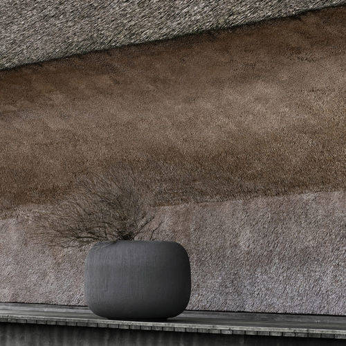 Jardinière en terracotta - MELIDES - DOMANI - ronde / contemporaine / grise