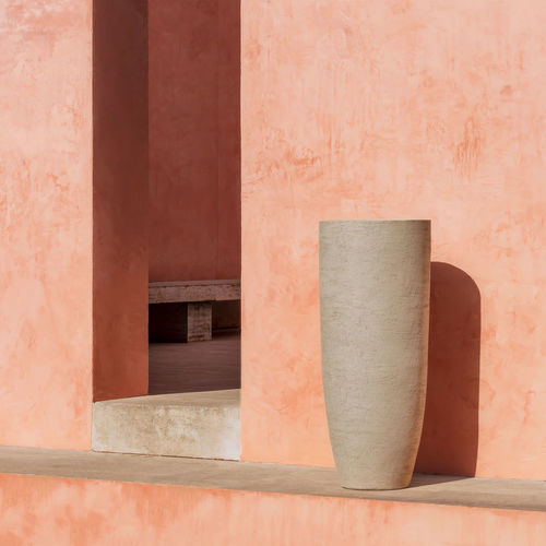 Pot de jardin en terracotta - TEXEL - DOMANI - rond / résidentiel / blanc