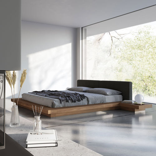Lit double - WORTH - MODLOFT - contemporain / tapissé / en pin