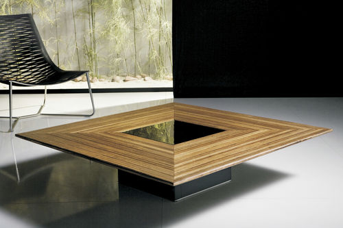 Table basse contemporaine - FITZROY - MODLOFT - en bois / carrée / résidentielle