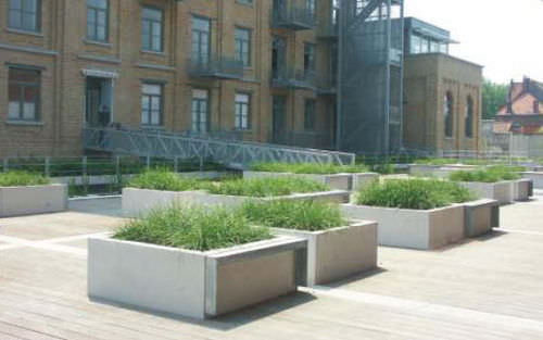 Jardinière en béton - CARREE - URBASTYLE - carrée / contemporaine / pour espace public
