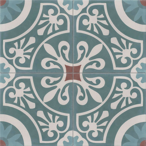 Carreau de ciment d'intérieur - CERCLE - couleurs et matières - de sol / mural / motif Victorien