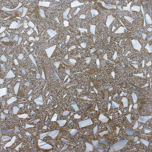 Carrelage en terrazzo - NATU XX - couleurs et matières - en nacre / poli / d'intérieur