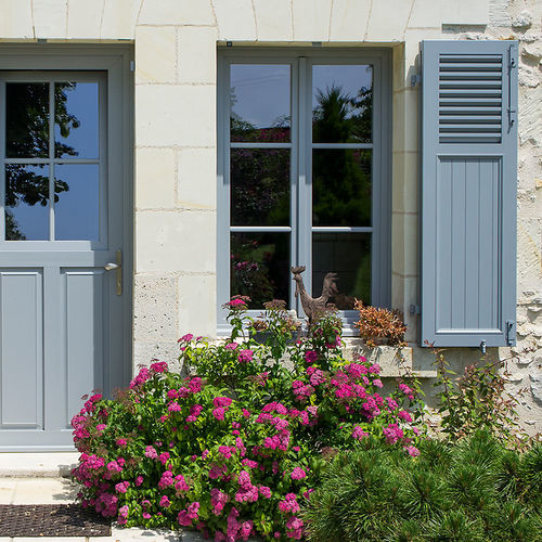 Volet fixe - TIZO-ROM-RS - EHRET GmbH - en aluminium / coloré / aspect bois