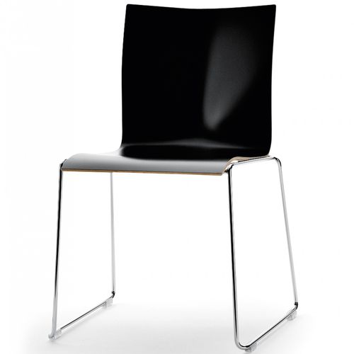 Chaise visiteur contemporaine - XL 127 - Engelbrechts - d'intérieur / en chrome / avec piètement en métal