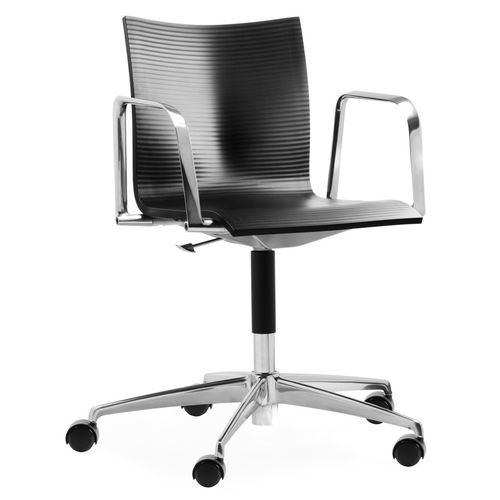Chaise de bureau contemporaine - XL 135 - Engelbrechts - d'intérieur / en aluminium / avec piètement en aluminium