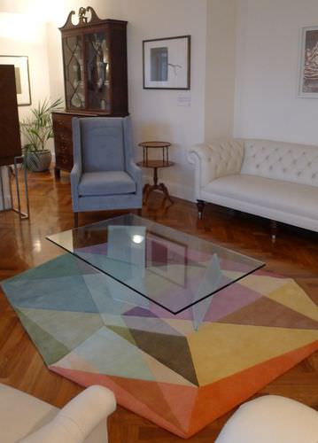 Tapis contemporain - PRISM PASTELS - Sonya Winner - à motif géométrique / en laine de Nouvelle Zélande / rectangulaire