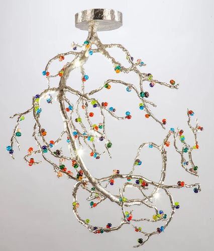 Plafonnier classique - FANTASY TREE - BOHEME DESIGN - rond / en verre / en métal