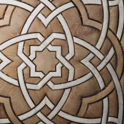 Parquet massif - TALENTI - Parchettificio Toscano Srl - en chêne / avec incrustations en marbre / ciré