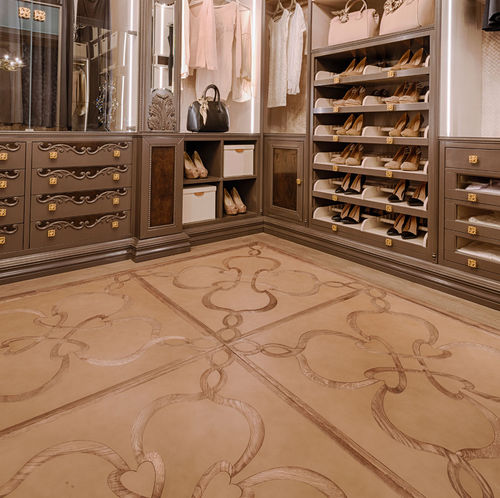 Parquet massif - CALANDRINO - Parchettificio Toscano Srl - en chêne / avec incrustations / satiné