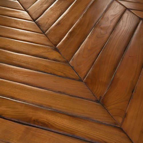 Parquet massif - CHEVRON FLOORING - Parchettificio Toscano Srl - en bois de feuillus / point de Hongrie / huilé