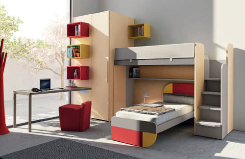 Bureau contemporain - PORTALE - Mob. Granzotto - en érable / piétement en panneaux / pour enfant