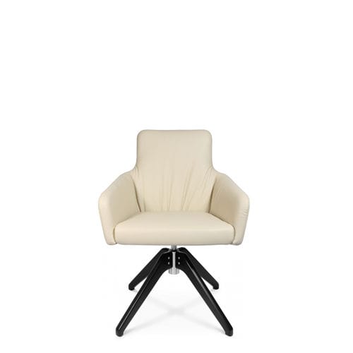Fauteuil visiteur contemporain - W-CUBE 1 CL - Wagner - Eine Marke der Topstar GmbH - en cuir / tapissé / à hauteur réglable
