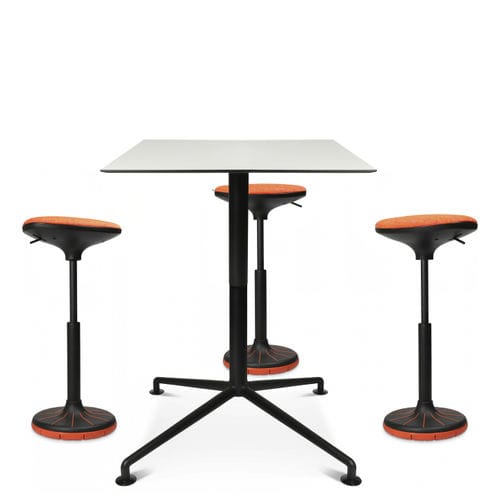 Tabouret de travail contemporain - W3 - Wagner - Eine Marke der Topstar GmbH - en tissu / en cuir / avec piètement en plastique