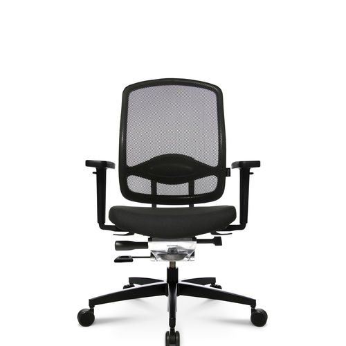 Fauteuil de bureau contemporain - ALUMEDIC 5 - Wagner - Eine Marke der Topstar GmbH - en maille / en cuir / en aluminium