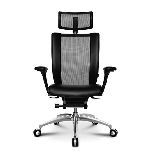 Fauteuil de bureau contemporain - TITAN LIMITED - Wagner - Eine Marke der Topstar GmbH - en résille / en cuir / en aluminium