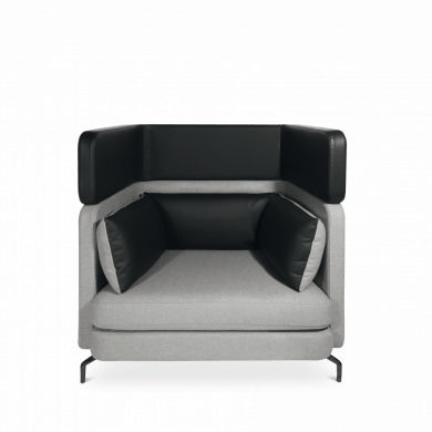 Fauteuil contemporain - W-LOUNGE HIGH ONE - Wagner - Eine Marke der Topstar GmbH - en tissu / en cuir / en mousse