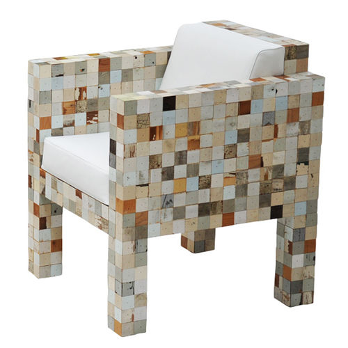 Fauteuil contemporain - 3890-4  - piet hein eek - en textile / en matériaux de récupération