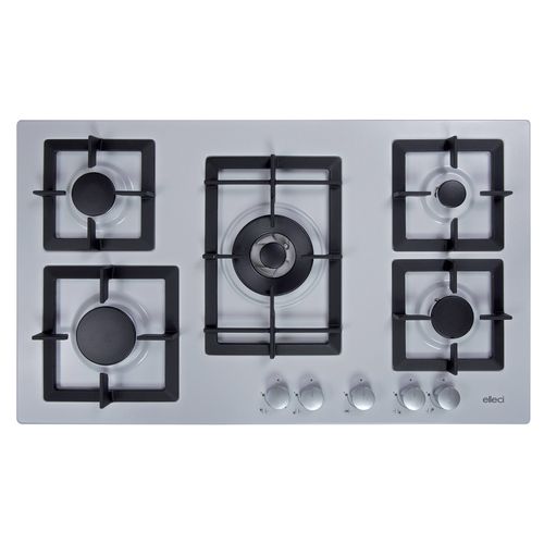 Table de cuisson à gaz - PLANO 90 - ELLECI - 5 foyers / encastrable / avec manettes