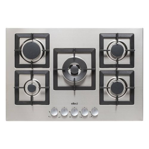 Table de cuisson à gaz - PLANO 75 - ELLECI - 5 foyers / encastrable / avec manettes
