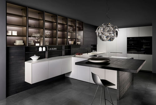 Cuisine contemporaine - EXTRA - Key cucine - en bois / en inox / en Corian®