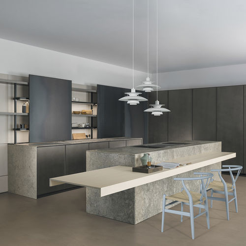 Cuisine contemporaine - NORDICA - Key cucine - en bois / en pierre / en métal